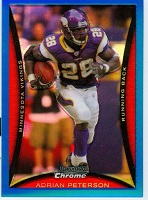 Authentic Adrian Peterson Blue Refractor