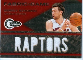 Authentic Andrea Bargnani Game Worn Jersey
