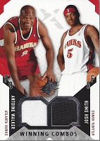 Authentic Antoine Walker & Jason Smith Dual Game-Worn Jersey Card