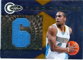 Authentic Arron Afflalo Game Worn Jersey Card