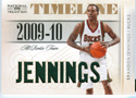 Authentic Brandon Jennings 8 Patch Game-Worn Jersey Card