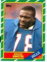 Authentic Bruce Smith Rookie