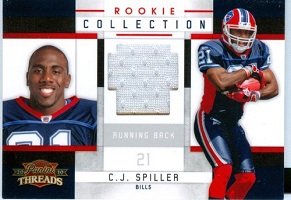 Authentic C.J. Spiller Rookie Game Worn Jersey Card