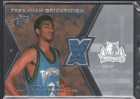 Authentic Corey Brewer Rookie Game-Worn Jersey Card