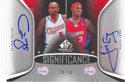 Authentic Cuttino Mobley & Daniel Ewing Duel Autograph Card