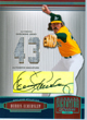 Authentic Dennis Eckersley Autograph Dual Game-Worn Jersey