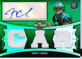 Jimmy Clausen Autograph Rookie Card
