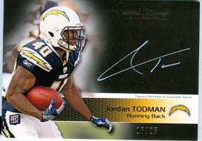 Authentic Jordan Todman Rookie Autograph