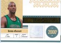 Authentic Kevin Garnett Game-Worn Jersey Card