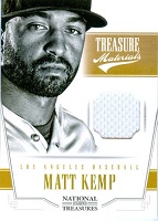 Authentic Matt Kemp Game Worn Jersey Card