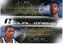 Authentic O.J. Mayo & Rudy Gay Dual Autograph Card
