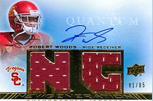 Robert Woods Rookie Autograph Game Worn Jersey Card