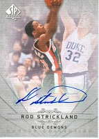 Authentic Rod Strickland Autograph Card
