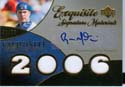 Authentic Russell Martin Gold Autograph Game-Worn Jersey Card