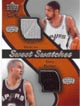 Authentic Tim Duncan & Tony Parker Duel Game-Worn Jersey