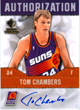 Authentic Tom Chambers Autograph