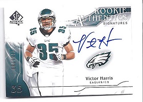 Authentic Victor Harris Rookie Autograph
